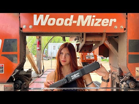 Testing this Metal Detector on Logs with Nails!! Will it Save Blades?