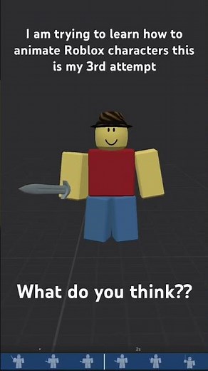 Learning how to animate (sword slash) #roblox #3danimation #prisma3d #funny #robloxanimation
