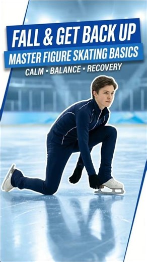 Safe Figure Skating: How to Fall & Get Up #shorts #FigureSkating