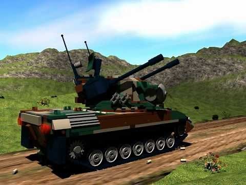 Custom Bundeswehr MBT Panzer Tank Gepard 1A2 aus LEGO ® Steinen