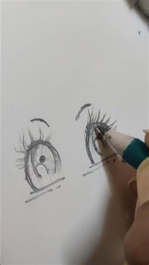 How to draw Anime eye Sketch||Easy👀#youtubeshorts#shorts#trending#tutorial #eyes#viral #sketch#anime