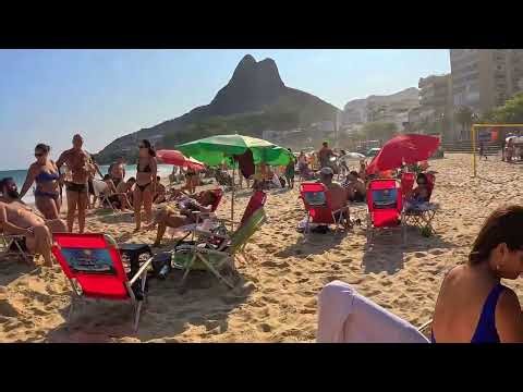 MUST SEE 🌞 Rio Sunset Wraps The Beach In Warm Magic ✨