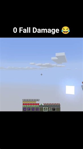 0 fall damage #minecraft