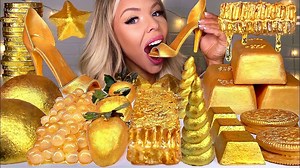 3.5M views · 20K reactions | ASMR EDIBLE GOLD BARS, 24 KARAT GOLD...