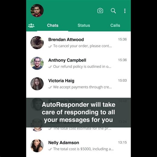 AutoResponder for WhatsApp | Trailer 1 Square | EN