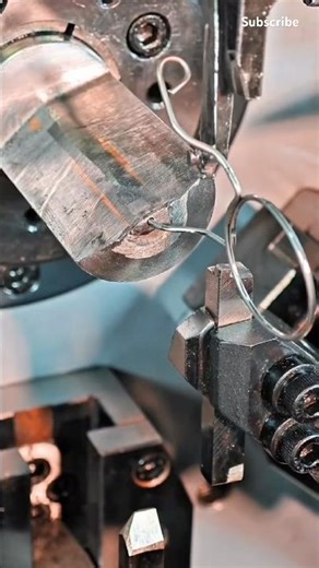 The manufacturing process of the special-shaped spring clip: Very relaxing #shorts