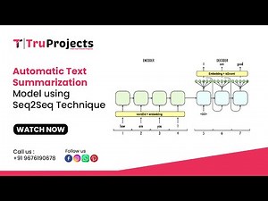 Automatic Text Summarization Model using Seq2Seq Technique BTECH MTECH MINI MAJOR IEEE PROJECTS