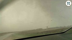 Watch: Intense moment during tornado-warned storm near Waterville