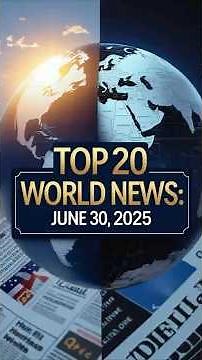 Top 20 World News: June 30, 2025