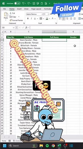 Excel Flash Fill Shortcut 🔥 | Use Ctrl+E to Format Data in Seconds | Excel Tips & Tricks