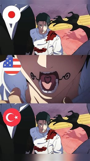 Kıpırdama 3 Farklı Dilde! #yuta #jujutsukaisen #anime #multilanguage