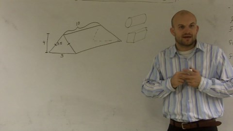 How to find the volume or a triangular prism
