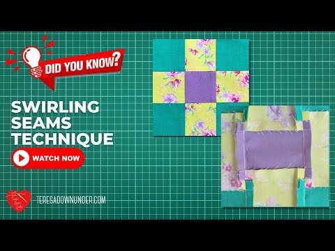 Quilting technique: swirling seams
