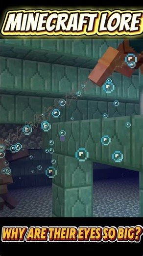 Minecraft Lore: WHY Are Their Eyes So BIG? - The ELDER Guardian's Story #minecraft #shortvideo