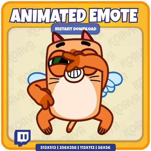 Animated Dancing Cat Emote | Cupid Twitch Hype Emote (instant Download) - Etsy