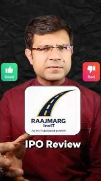 Raajmarg Infra Investment Trust IPO Review (Good or Bad) #shorts