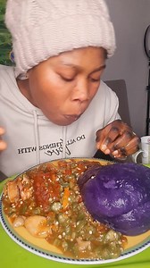 623K views · 6.2K reactions | Dark violet  fufu mukbang delicious    | Miss Jenny | Facebook