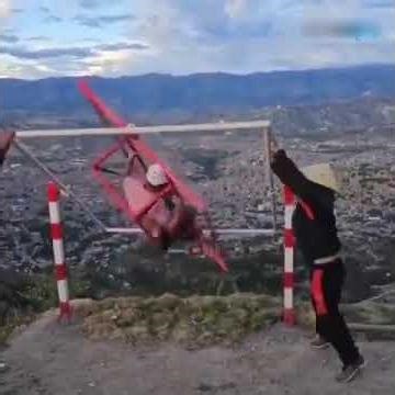 HE ALMOST FELL! 😱 Most Dangerous Swing in the World