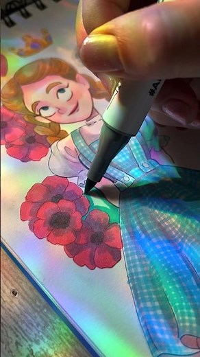 Shuttle Art Alcohol Markers Review - COLORING Dorothy from Wizard of Oz
