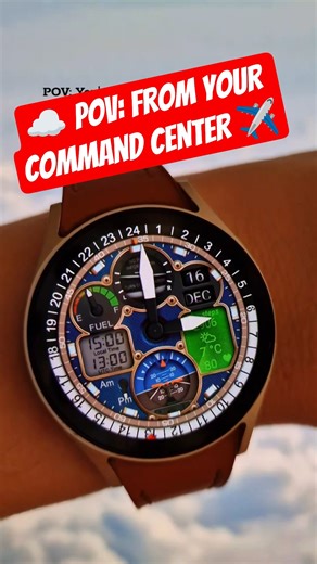 👉 TAKE Control: Navigate The Holidays With The Animated PILOT 3 Watch Face! 🧭🎄#smartwatch