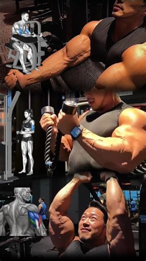 These Arms Exercises Are Next Level #armday #bodybuilding #insane