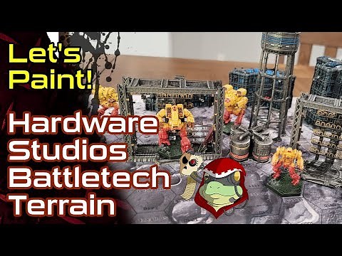 Painting 3D Printed Battletech Terrain from Hardware Studios
