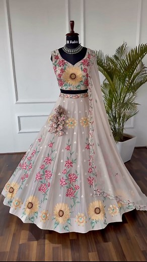 BL Fabric on Instagram: "Comment “pp” to get the product link instantly in your DMs. . . . Shop on www.blfabric.com Product Code : BL1496 (Search on website) . ♡ •••• ❍ㅤ••• ⎙ㅤ••⌲ ˡᶦᵏᵉ ᶜᵒᵐᵐᵉⁿᵗ ˢᵃᵛᵉ ˢʰᵃʳᵉ Mention in your story . . . . Beautiful Cream color Real Mirror Thread Embroidery work Lehenga choli for Wedding Function . SHOP FROM OUR WEBSITE AND GET PREMIUM PRODUCT •Product Code : BL1496 •100% Assured Quality •COD Available •Easy Return & Exchange . . For More query Whatsapp on : +917433999