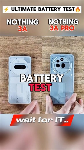 🔋 Nothing Phone (3a) Vs Nothing Phone (3a) Pro – Real Battery Test 🔋!!