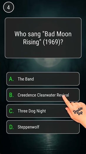 Who sang "Bad Moon Rising" (1969)?