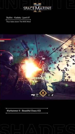 Skyfire - Kadaku #7 | Destroys Tyranid's Hive Mind | Space Marine 2 SHORTS #warhammer40k