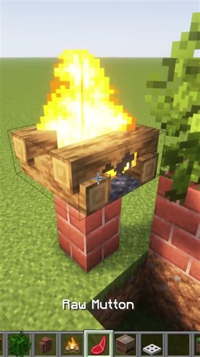 Minecraft Picnic Garden BBQ 🍖