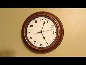 24 hour timelapse of an Analog Clock (with music)