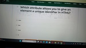 Which attribute allows you to give an element a unique identifi... | Filo