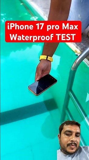 iPhone 17 Pro Max Waterproof Test 😱💦 Is It Really IP68? #shorts