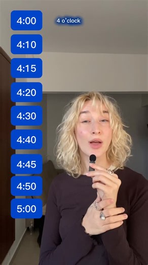 Alina on Instagram‎: "English lesson about telling the time 🇬🇧 #English #LearnEnglish #EnglishPractice #Grammar #Vocabulary #Pronunciation #StudyEnglish #Language #NativeSpeaker #EnglishTutor #angielski #angličtina #تعلم_الانجليزية #تعلم_الانجليزية"‎
