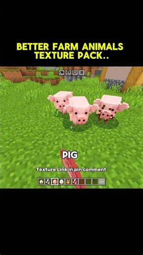 Better farm animals texture pack for Minecraft PE #minecraft #shorts #foryou