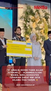 57K views · 856 reactions | #MHnews “Alhamdulillah, Masya-Allah… Tahun ketiga berpeluang menyumbang zakat sebanyak RM1 juta. “Di sebalik rezeki yang Allah titipkan, ada sokongan yang tak pernah putus. “Thanks to all WAWA supporters kerana menjadi sebahagian dalam pemberian ini,” - Wawa Zainal | MEDIA HIBURAN | Facebook