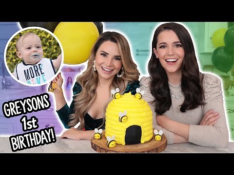 Greyson's FIRST BIRTHDAY Special! - Bee Hive Cake w/ My Sister!