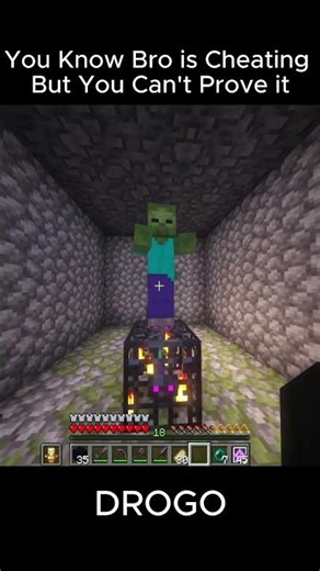You Know Bro is Cheating 😲But You Cant Prove it #Minecraft #minecraftmemes #Shorts