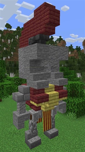 🛡️ Construye este guerrero gigante en Minecraft 😳 #Minecraft