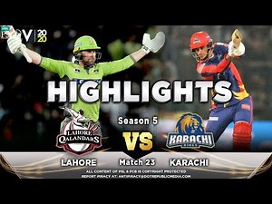 Lahore Qalandars vs Karachi Kings | Full Match Highlights | Match 23 | 8 March | HBL PSL 2020 | MA2