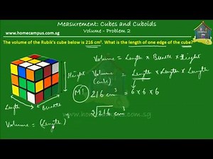Elementary Math, Grade 6: Volume of Cubes and Cuboids, Problem Sum 2