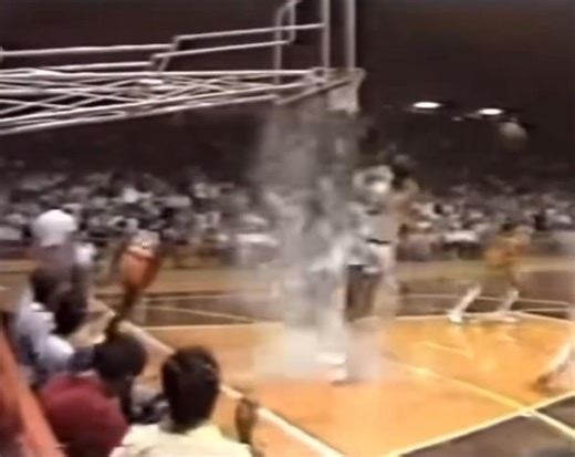 🏀On August 25, 1985 Michael Jordan shattered the backboard with a dunk during a Nike exhibition game in Italy. The game was Jordans only appearance for Italian club Stefanel Trieste. Playing against Juve Caserta, Jordan scored 30 points for his one-night club. Nike first released a sneaker commemorating the event in 2015. The shoes, a re-release of the original Air Jordan sneakers MJ wore in the game, were black and orange a nod to the jersey colors of Stefanel Trieste.🏀 #AirJordan #MJ23 #HisA
