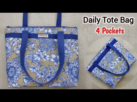 MAKE THIS VERY BEAUTIFUL TOTE BAG FOR YOUR LOVED ONES FOR DAILY USE 😍 | How to make handbag at home