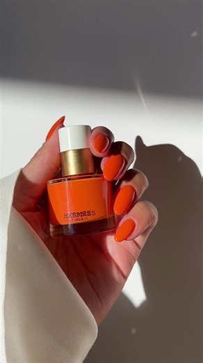 Summer Nail Inspiration with Hermes Orange Nail Polish