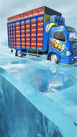 Route Above a Giant Ice Cave! Unreal Frozen Adventure!