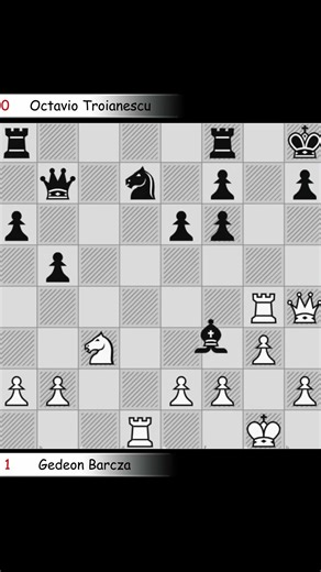 Catalan Opening 🥵 Barcza vs Troianescu 1948 #chess
