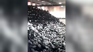 Watch: Bleachers collapse during Jewish festival in West Bank synagogue