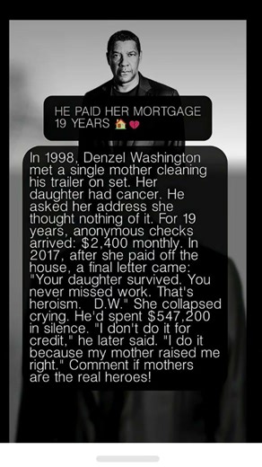 HE PAID HER MORTGAGE 19 YEARS