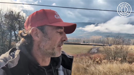 As the CFIA wrangle ostriches into the kill pen for the slaughter, supporters of Universal Ostrich Farms are gathered on the highway From: Dacey Media | The Rude Awakening Tour